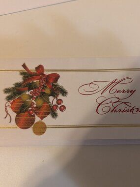 12 Christmas money or gift card holder, NWOT